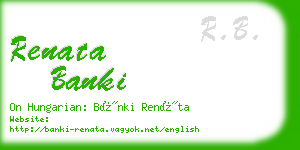 renata banki business card